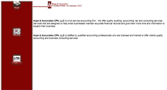Desktop Screenshot of hopeandassociates.com